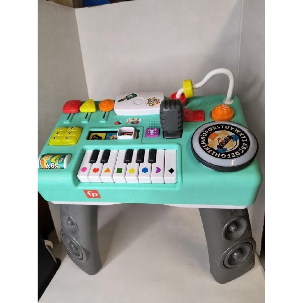 Fisher-Price Baby Toddler Toy Laugh Learn Mix Learn DJ Table Musical WORKS Clean